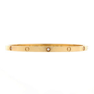 Cartier Small Love 6 Diamond Bracelet 18K Yellow Gold and Diamonds